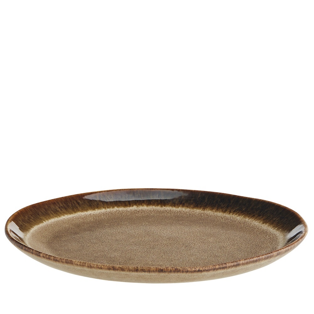 Plates Farfurie intinsa maro din ceramica 22 cm Alice Madam Stoltz
