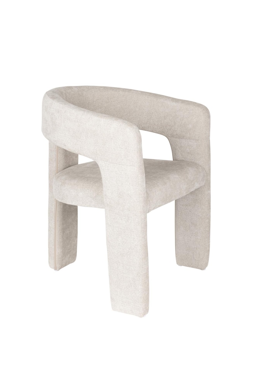 Quiet Object Fotoliu bej din textil Valentin Quiet Object