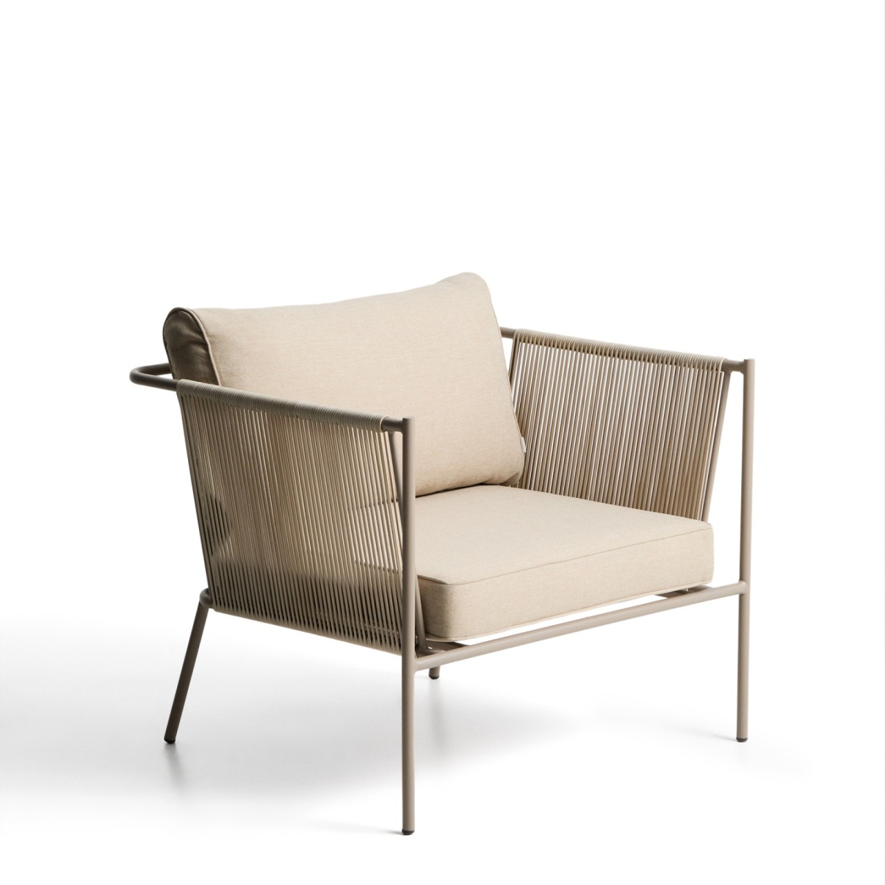 Outdoor Furniture Fotoliu exterior bej din textil Zivia Kave Home