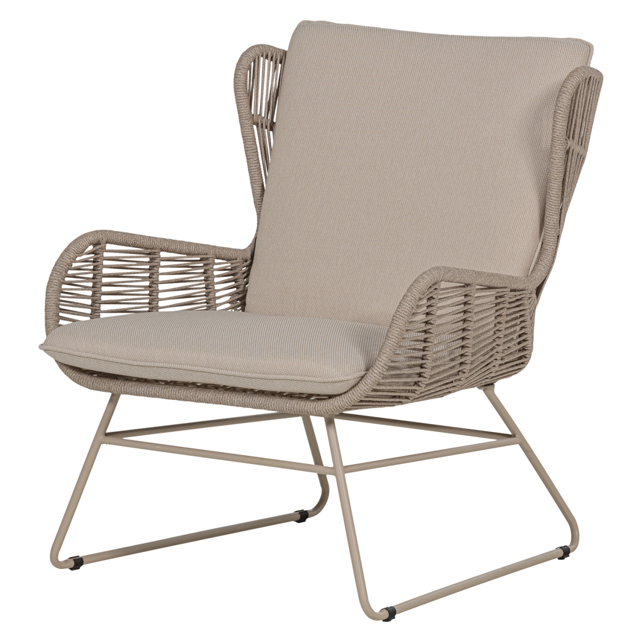 Outdoor Furniture Fotoliu exterior bej nisipiu din textil Grace Woood