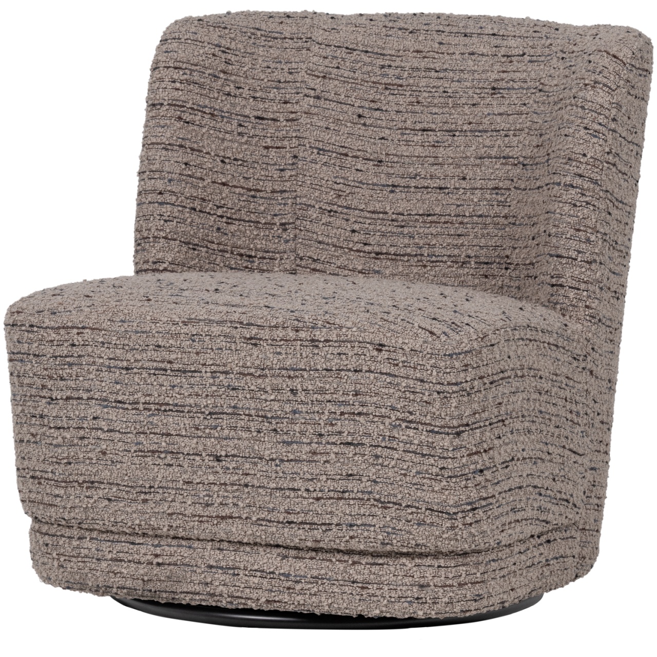 Chairs Fotoliu rotativ bej din textil Atty Woood