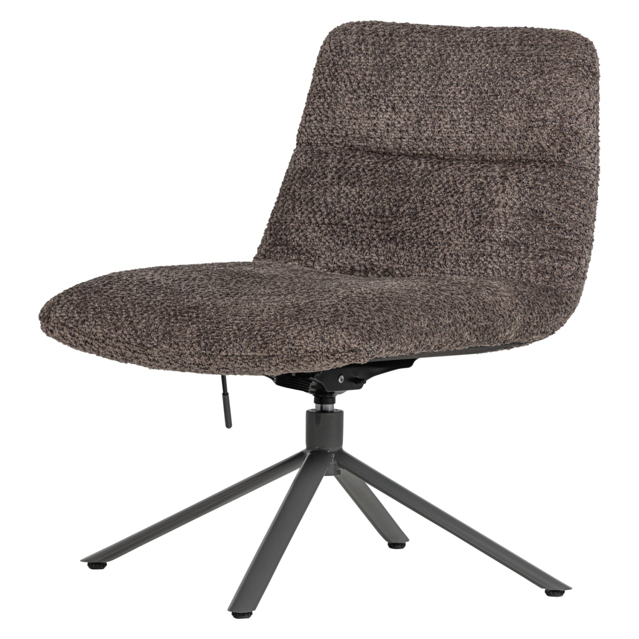 Chairs Fotoliu rotativ maro din textil Soren Woood