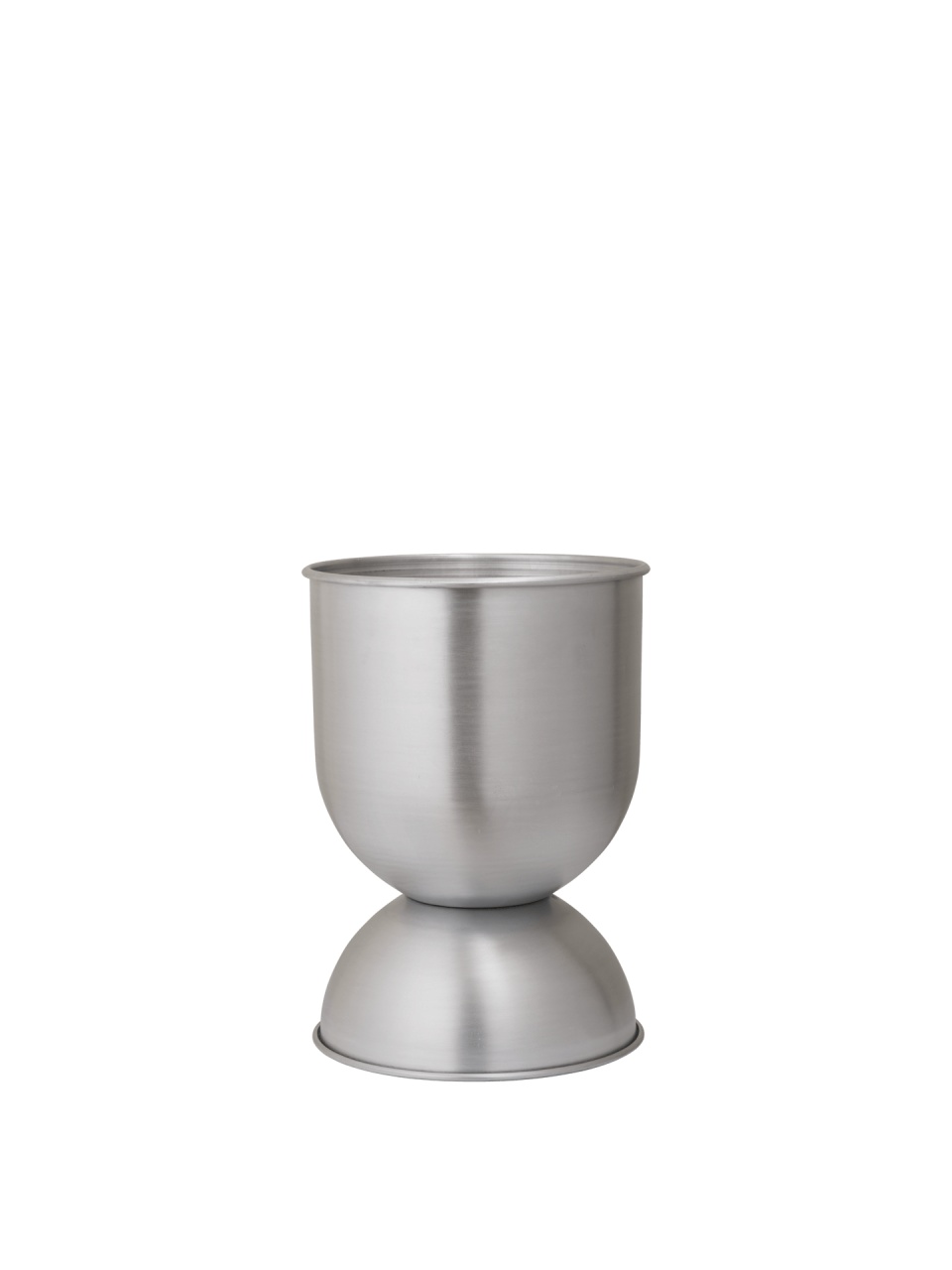 Pots & Planters Ghiveci argintiu din metal 30 cm Hourglass Ferm Living