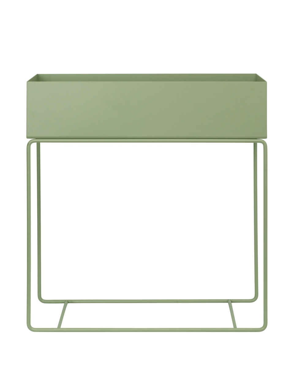 Pots & Planters Jardiniera cu suport verde ceai din metal 25x60 cm Alana Ferm Living