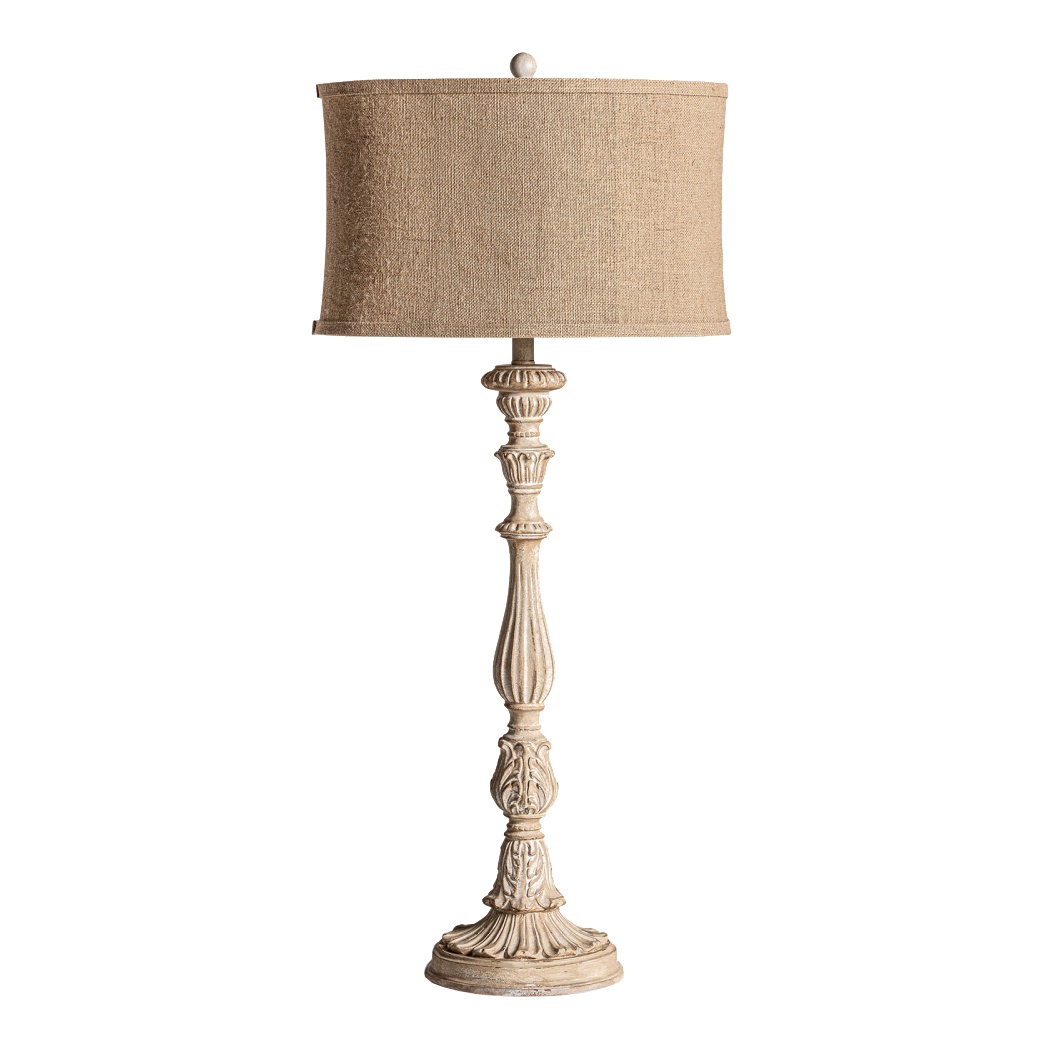Lamps Lampadar bej/maro din fibre naturale 107 cm Lavy Vical Home