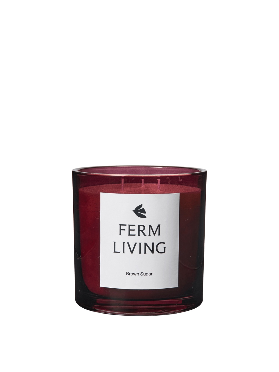 Candles Lumanare parfumata cu suport mov inchis din sticla 12 cm Vitto Ferm Living
