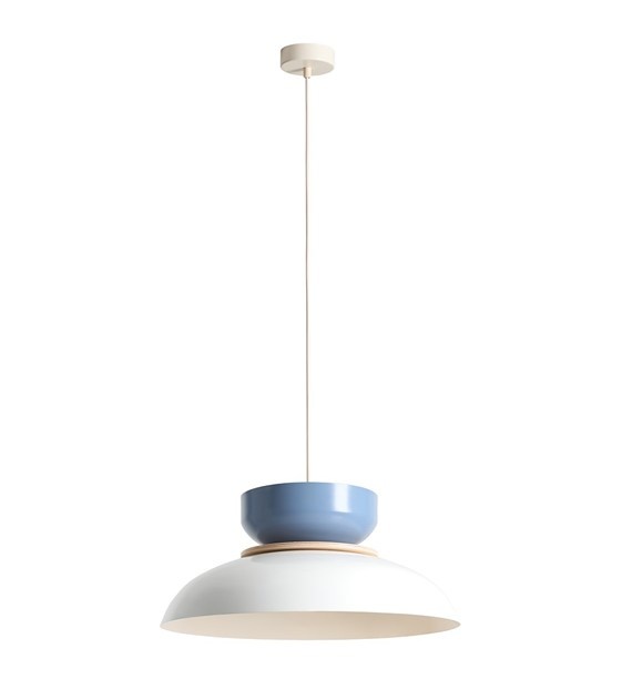 Lighting Fixtures Lustra alba/albastra din metal Aldo Aldex