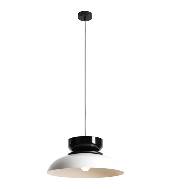 Lighting Fixtures Lustra alba/neagra din metal Aldo Aldex