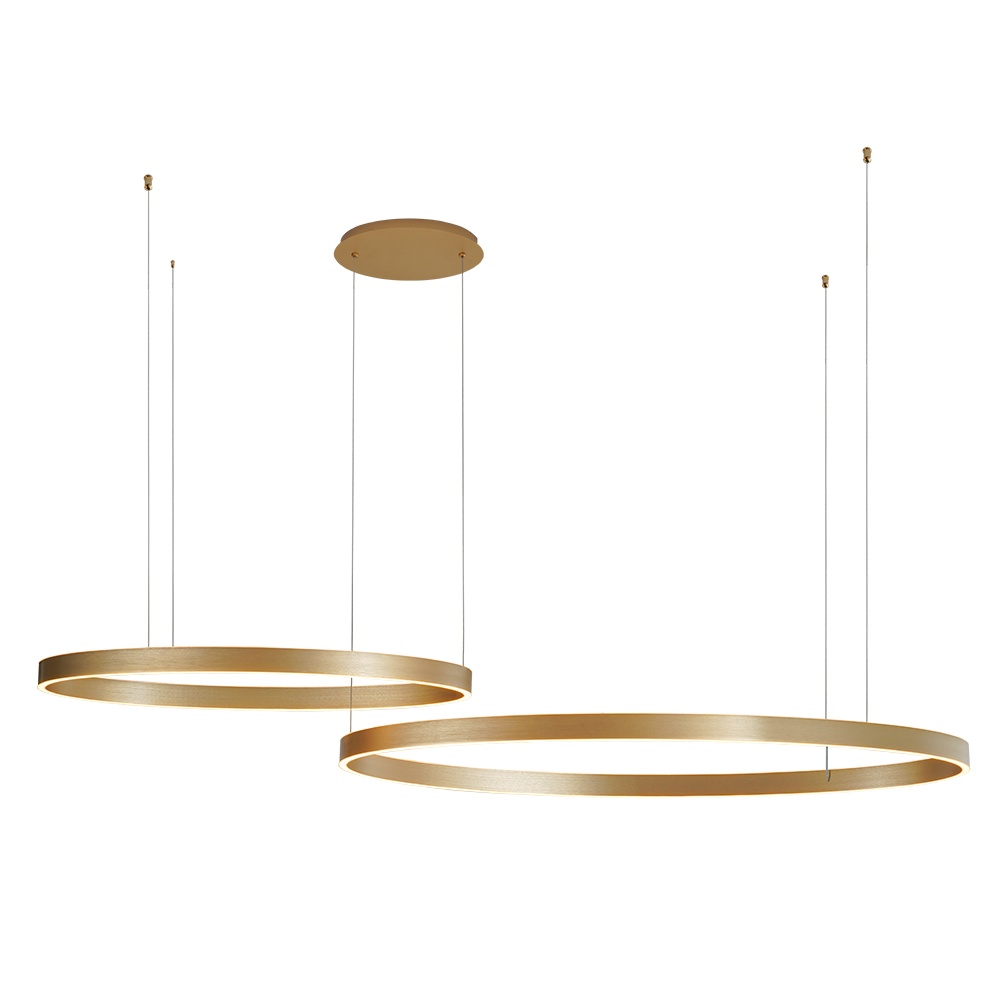 Lighting Fixtures Lustra aurie din metal Isak Zuma Line