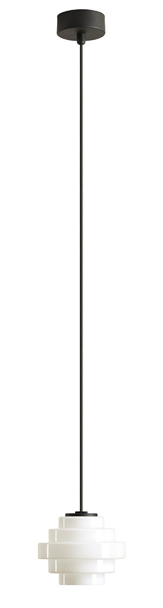 Lighting Fixtures Lustra neagra/alba din metal Filo Aldex