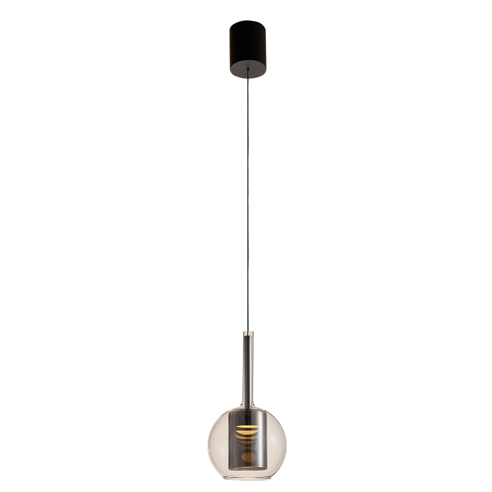 Lighting Fixtures Lustra neagra din metal Tagna Art Zuma Line