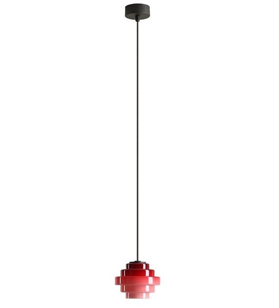 Lighting Fixtures Lustra neagra/mov mura din metal Filo Aldex