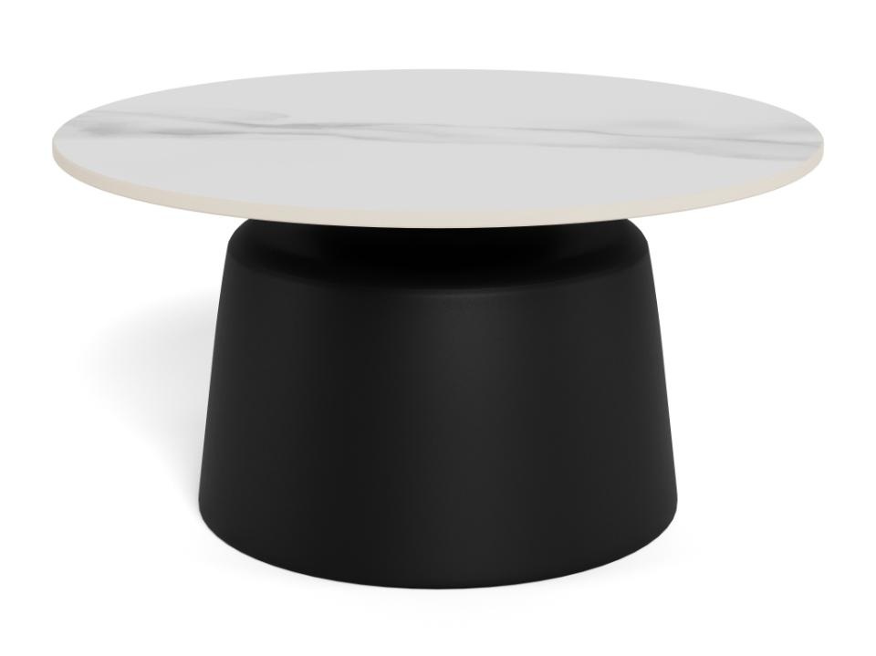 Actona Company Masa de cafea alba/neagra din ceramica 70 cm Santorini Actona Company