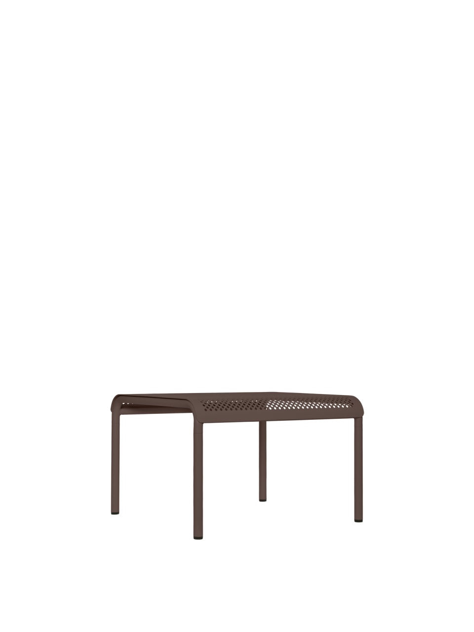 Furniture Masa de cafea exterior maro ciocolata din metal 57x57 cm Dapple Ferm Living