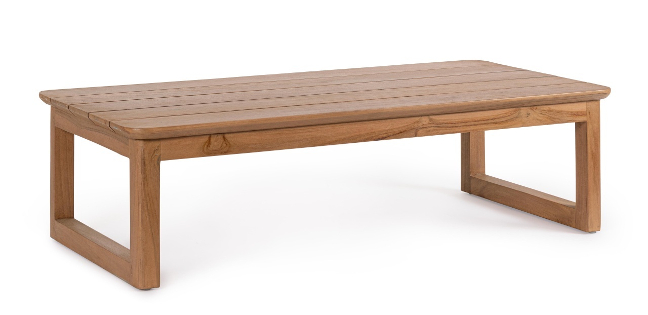 Outdoor Furniture Masa de cafea exterior maro din lemn 60x122 cm Evora Bizzotto