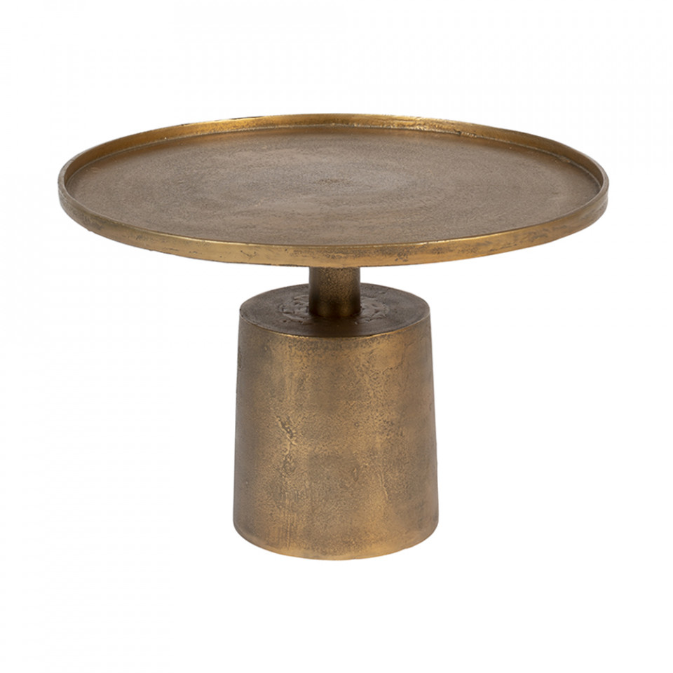 Quiet Object Masa de cafea maro alama din metal 60 cm Mason Quiet Object