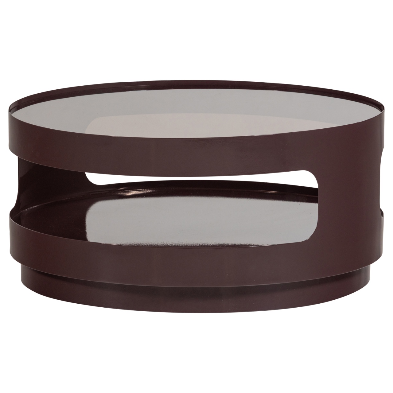 Coffee Tables Masa de cafea maro din metal 70 cm Sero Woood
