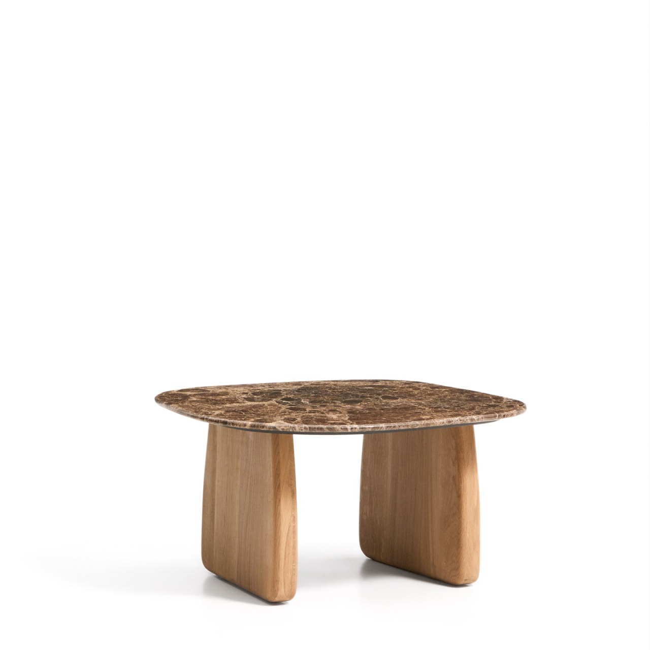 Accent Tables Masa de cafea maro din piatra 70x71 cm Pirita Kave Home