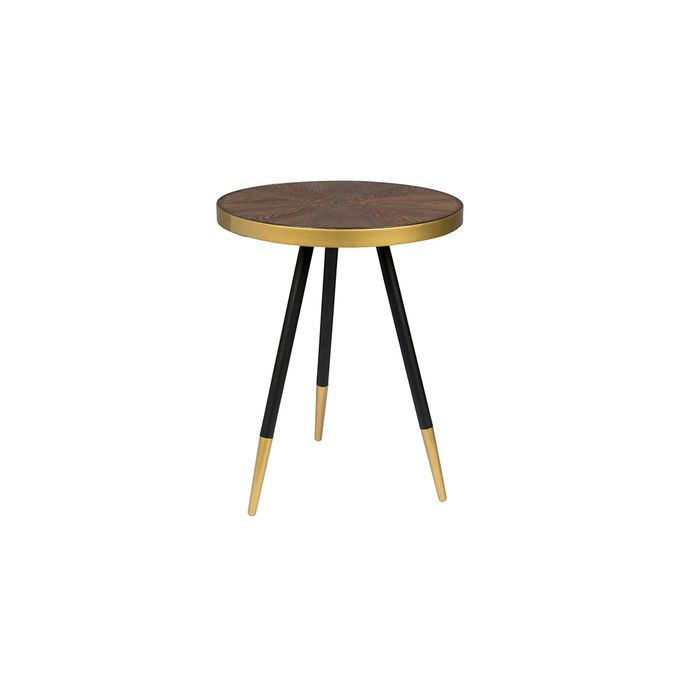 Quiet Object Masa de cafea neagra/aurie din lemn 44 cm Denise Quiet Object