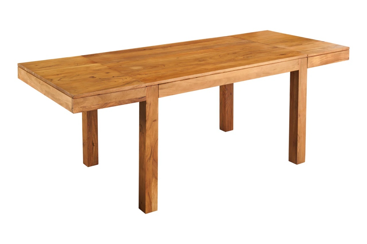 canapea extensibila 160/200 Masa dining extensibila maro din lemn 80x120(200) cm Pure The Home Collection