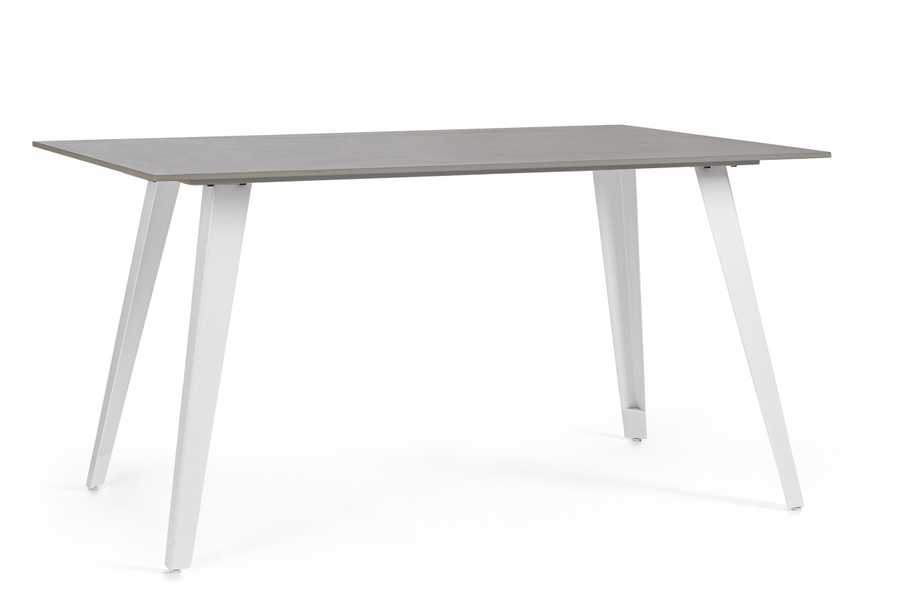 Kitchen & Dining Room Tables Masa dining gri/alba din ceramica 80x140 cm Arjeta Bizzotto