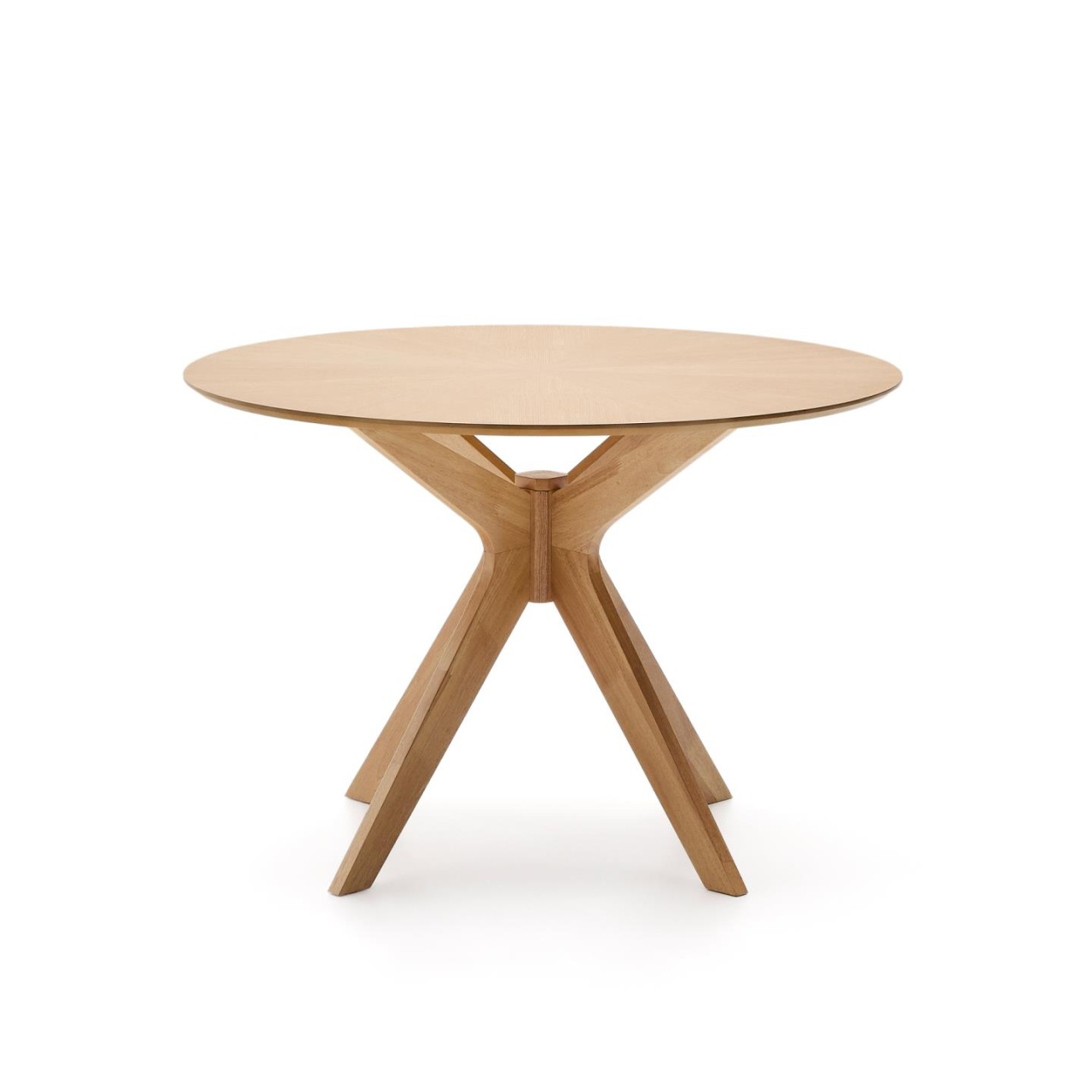 masa din lemn Masa dining maro din lemn 100 cm Naanim Kave Home