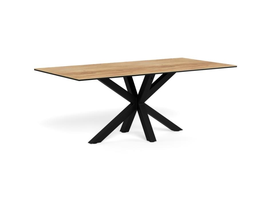 Kitchen & Dining Room Tables Masa dining maro/neagra din ceramica 100x200 cm Heaven Actona Company