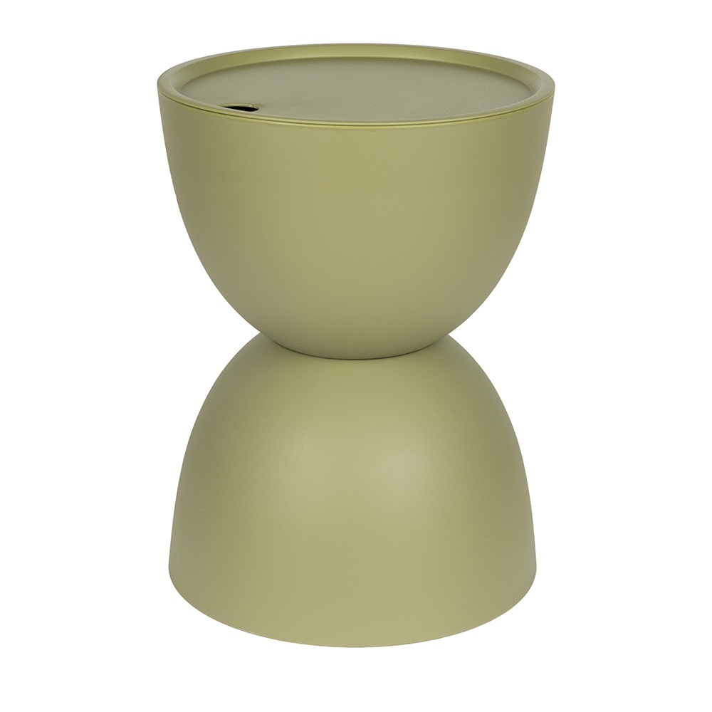 Quiet Object Masa laterala exterior verde din plastic 34 cm Mara Quiet Object