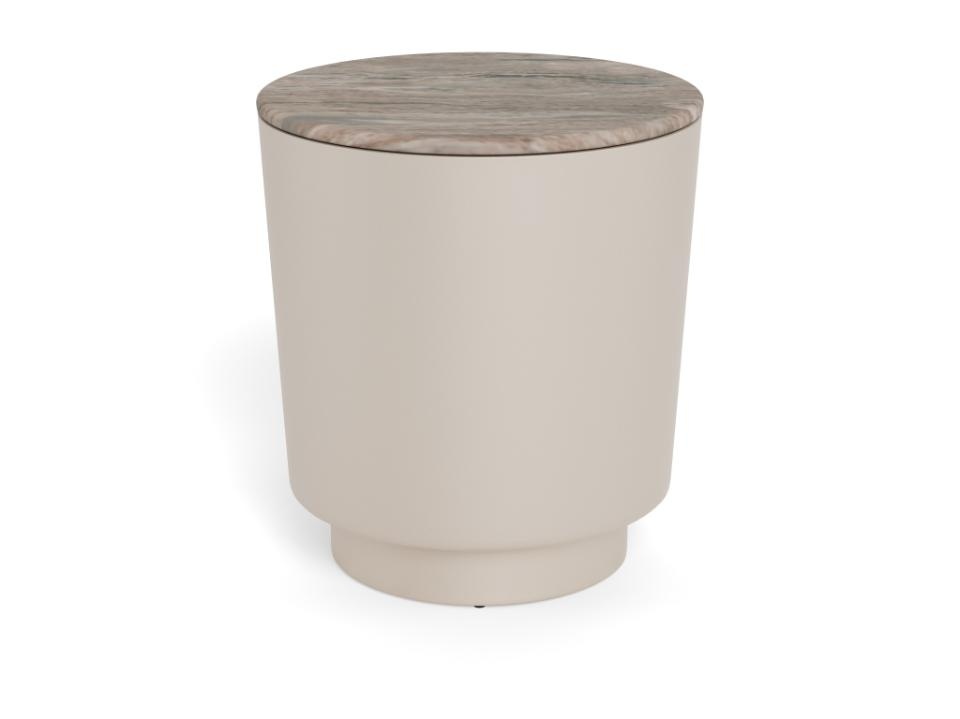 Coffee Tables Masa laterala gri din marmura 45 cm Cangas Actona Company