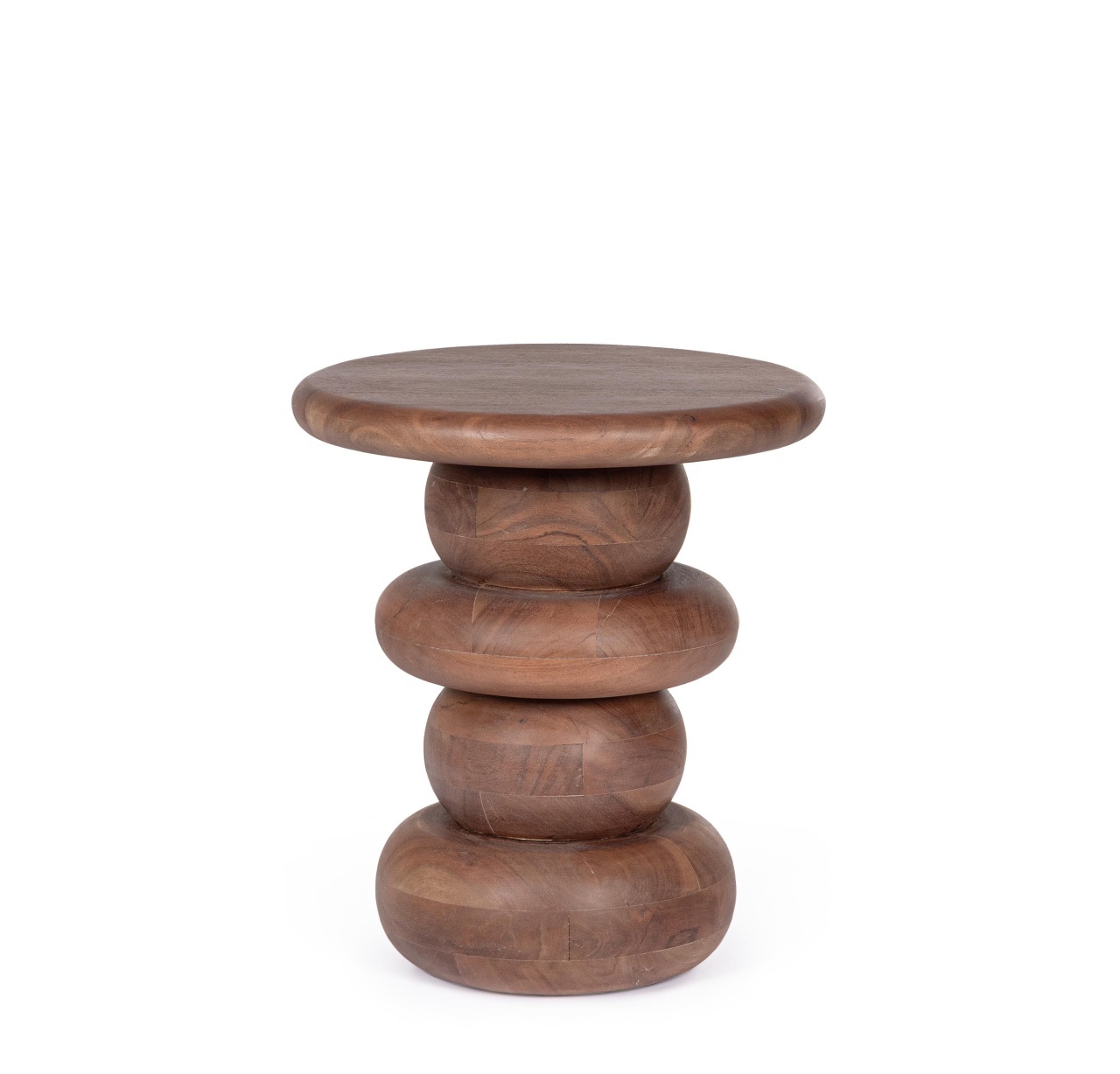 Coffee Tables Masa laterala maro din lemn 40 cm Lopez Bizzotto