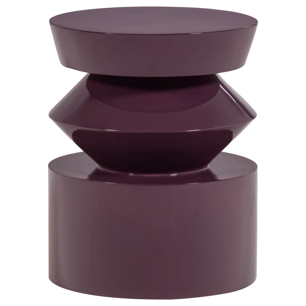 Accent Tables Masa laterala mov 40 cm Auren Woood