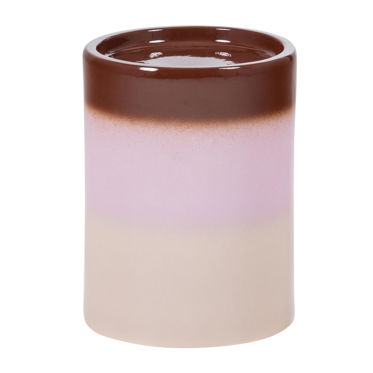 Accent Tables Masa laterala roz/maro din ceramica 35 cm Ollo Woood