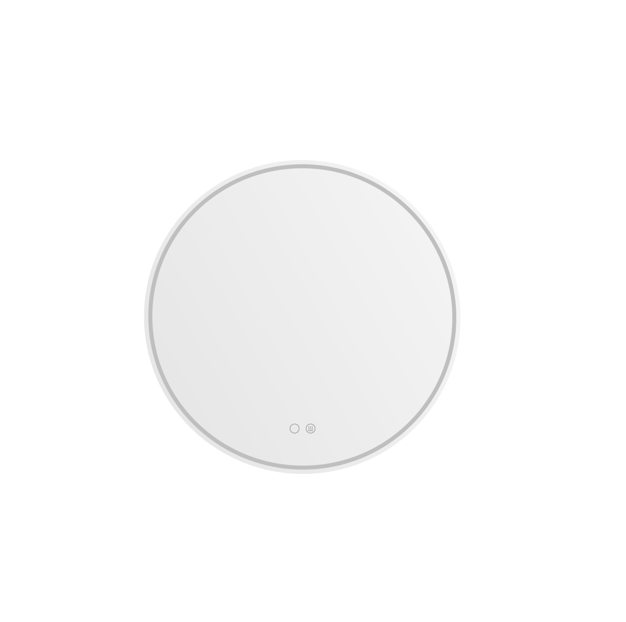 Mirrors Oglinda cu LED rotunda argintie din sticla 60 cm Darco Zuma Line
