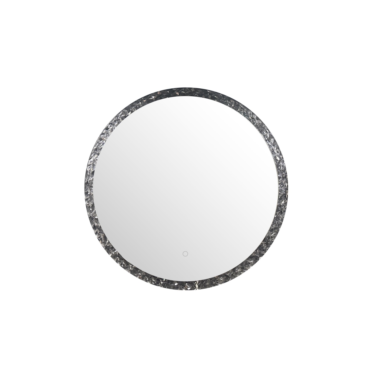 Mirrors Oglinda cu LED rotunda argintie din sticla 60 cm Marx Zuma Line