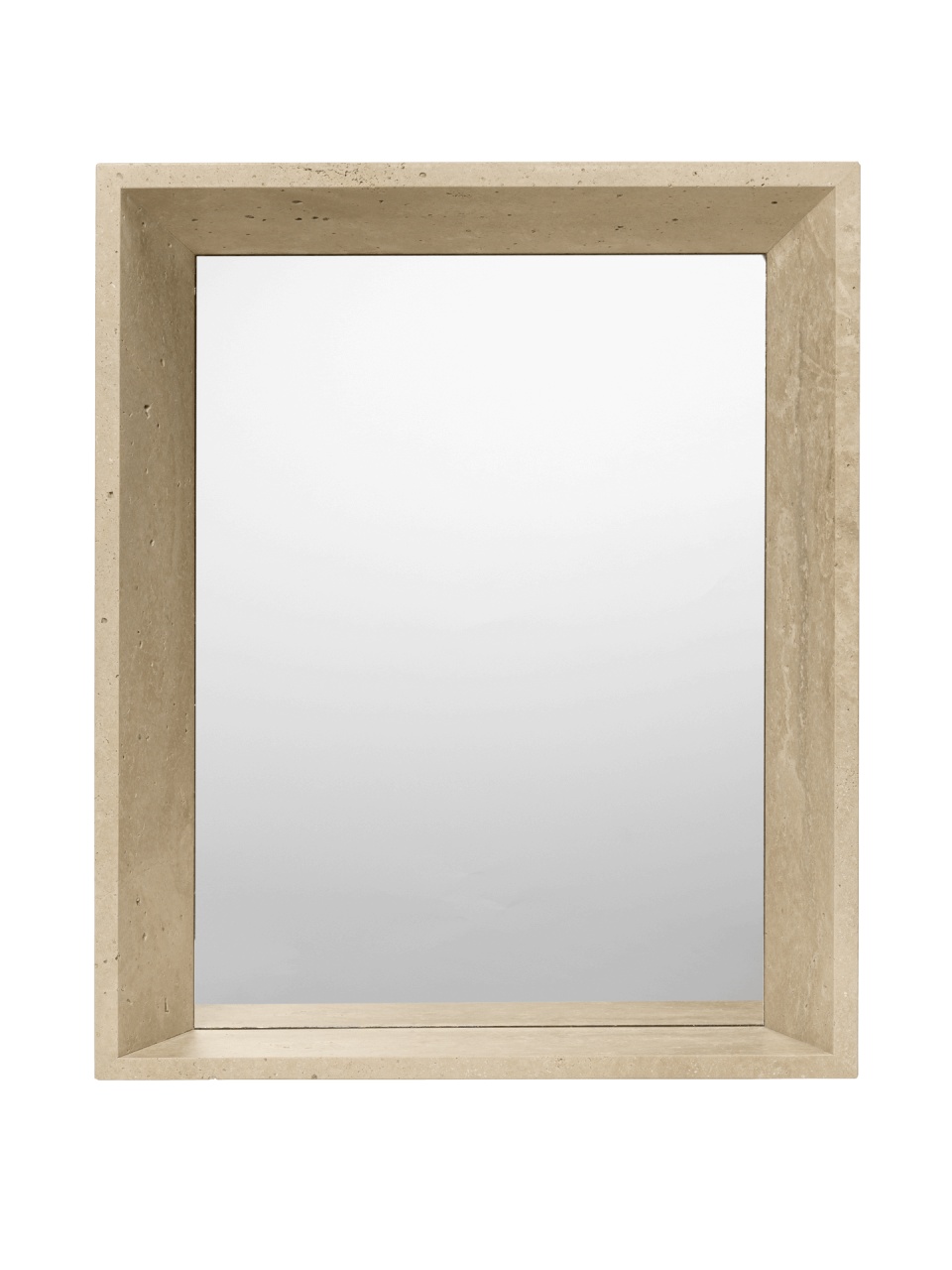 Mirrors Oglinda dreptunghiulara crem din piatra 53x64 cm Lancet Ferm Living
