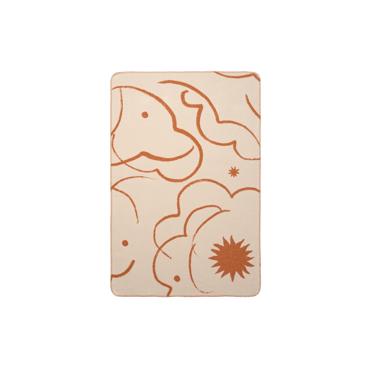 Linens & Bedding Patura maro/crem din bumbac 80x120 cm Skye Ferm Living