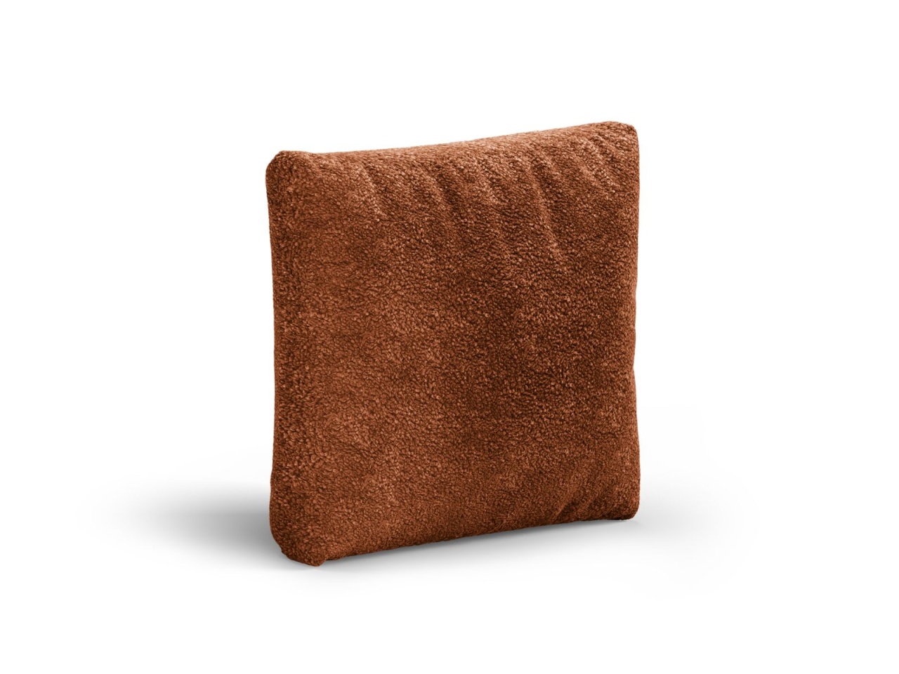 borduri pavaje Perna patrata maro caramiziu din textil 65x65 cm Heritage Boucle Rolf Micadoni