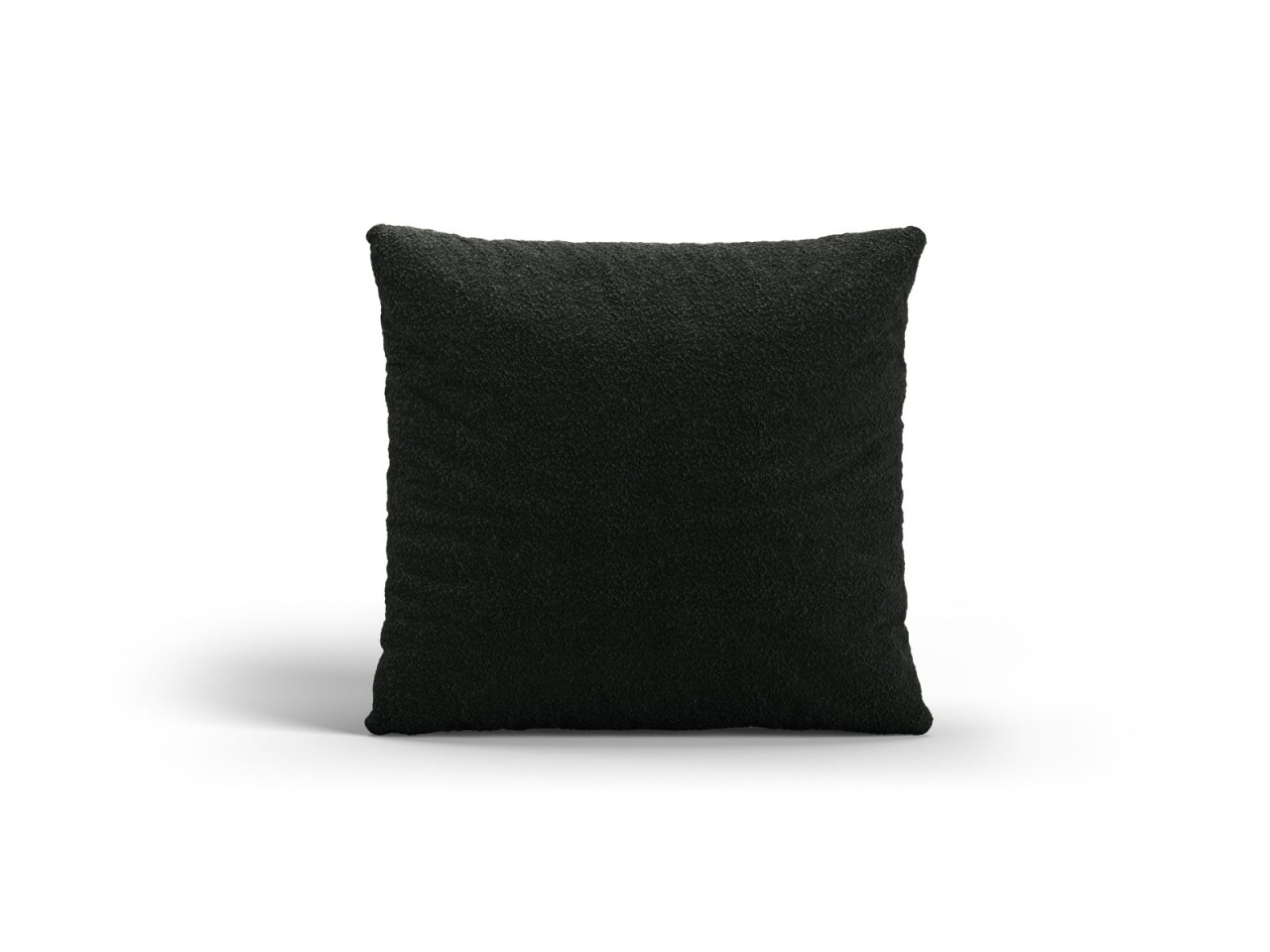 hawkers classic rounded Perna patrata neagra din textil 50x50 cm Classic Baloo Boucle Micadoni