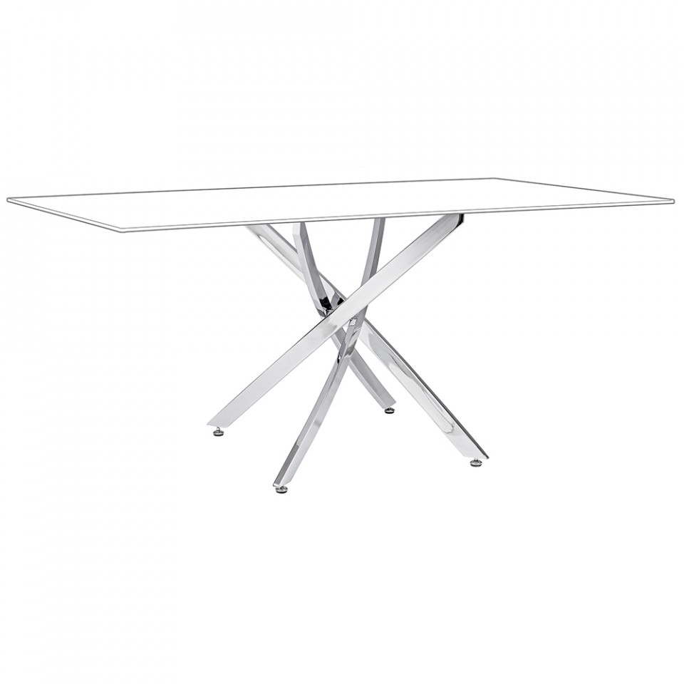 masa dining rotunda Picior pentru masa dining argintiu din metal George Bizzotto