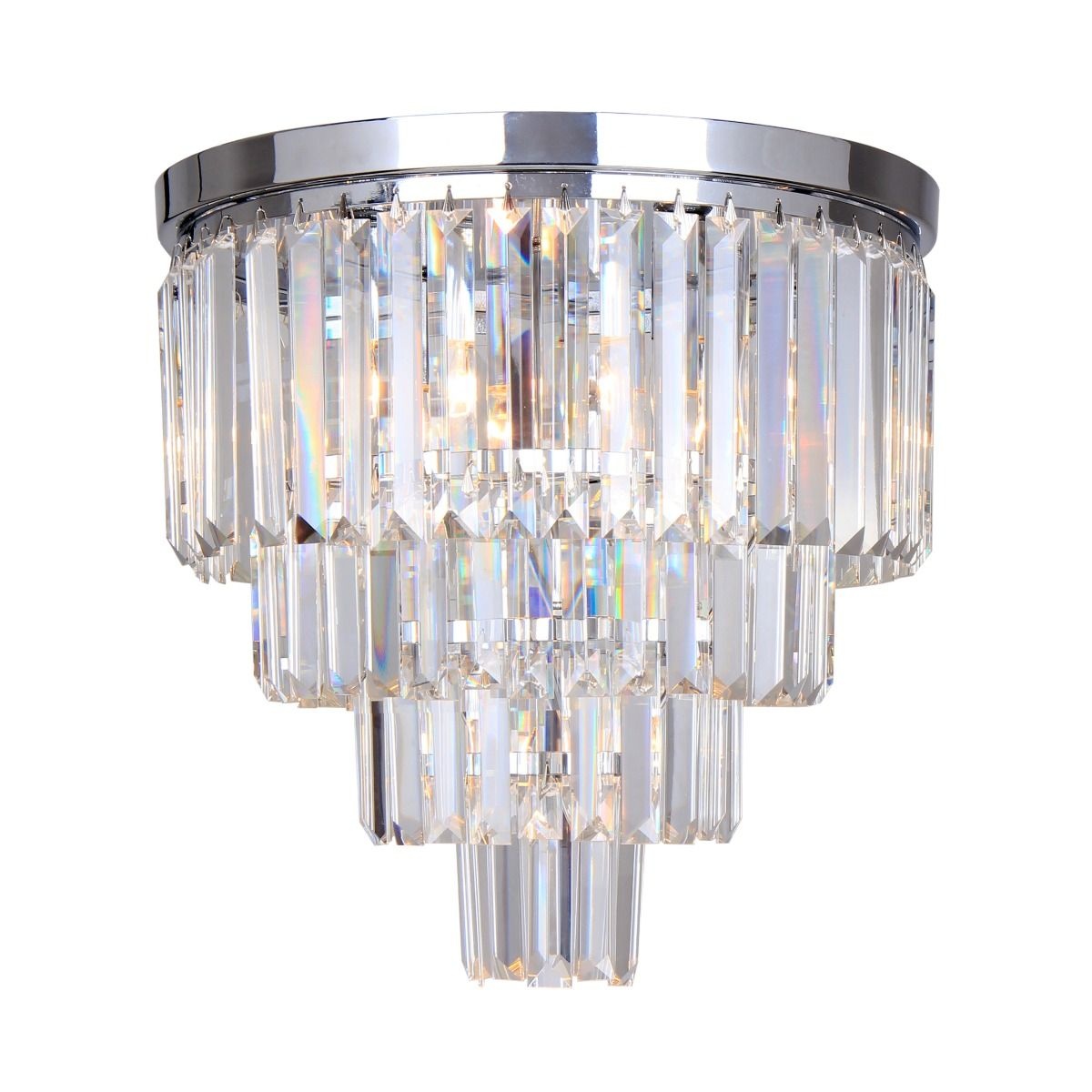 Lighting Fixtures Plafoniera argintie din metal cu 5 becuri Amedeo Art Zuma Line
