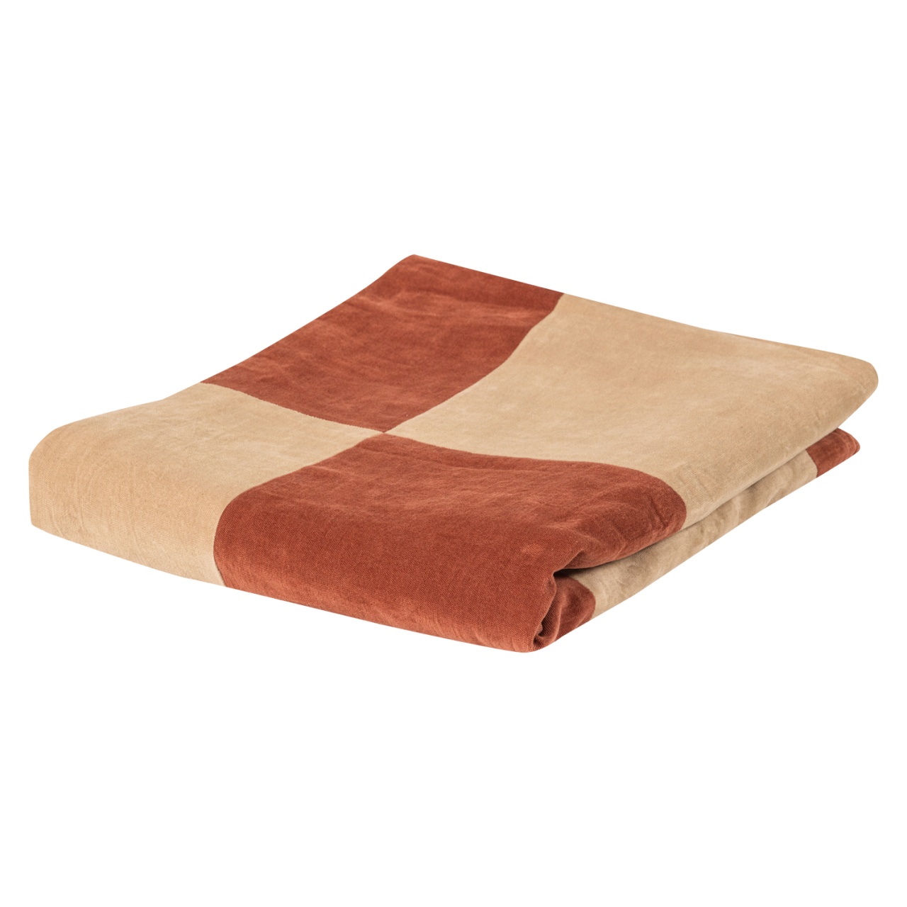 Linens & Bedding Pled maro/bej din bumbac 130x170 cm Zena Woood
