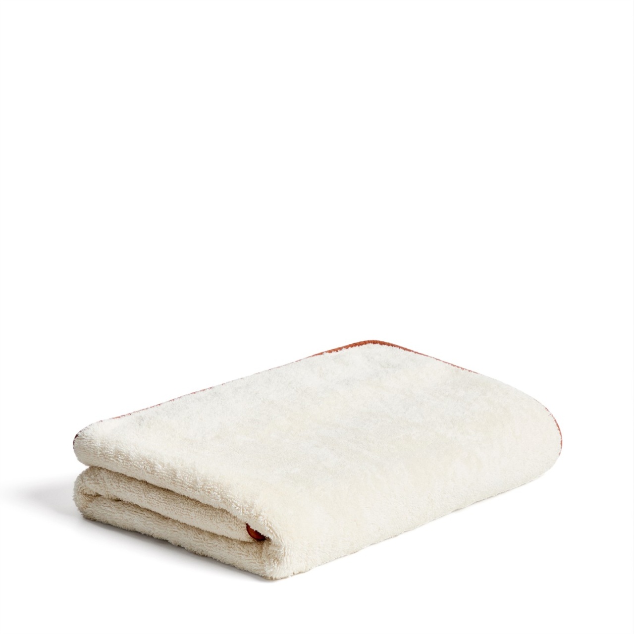 Towels Prosop crem/portocaliu din bumbac 100x150 cm Sedora Kave Home