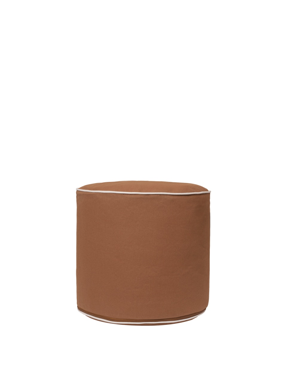 Ottomans Puf rotund maro din bumbac 40 cm Billow Ferm Living
