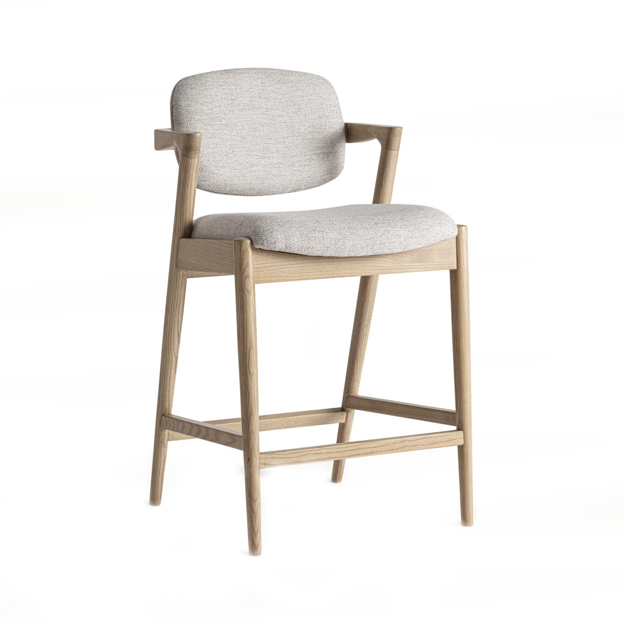 scaun bar albastru Scaun bar bej/maro din lemn Namur Vical Home