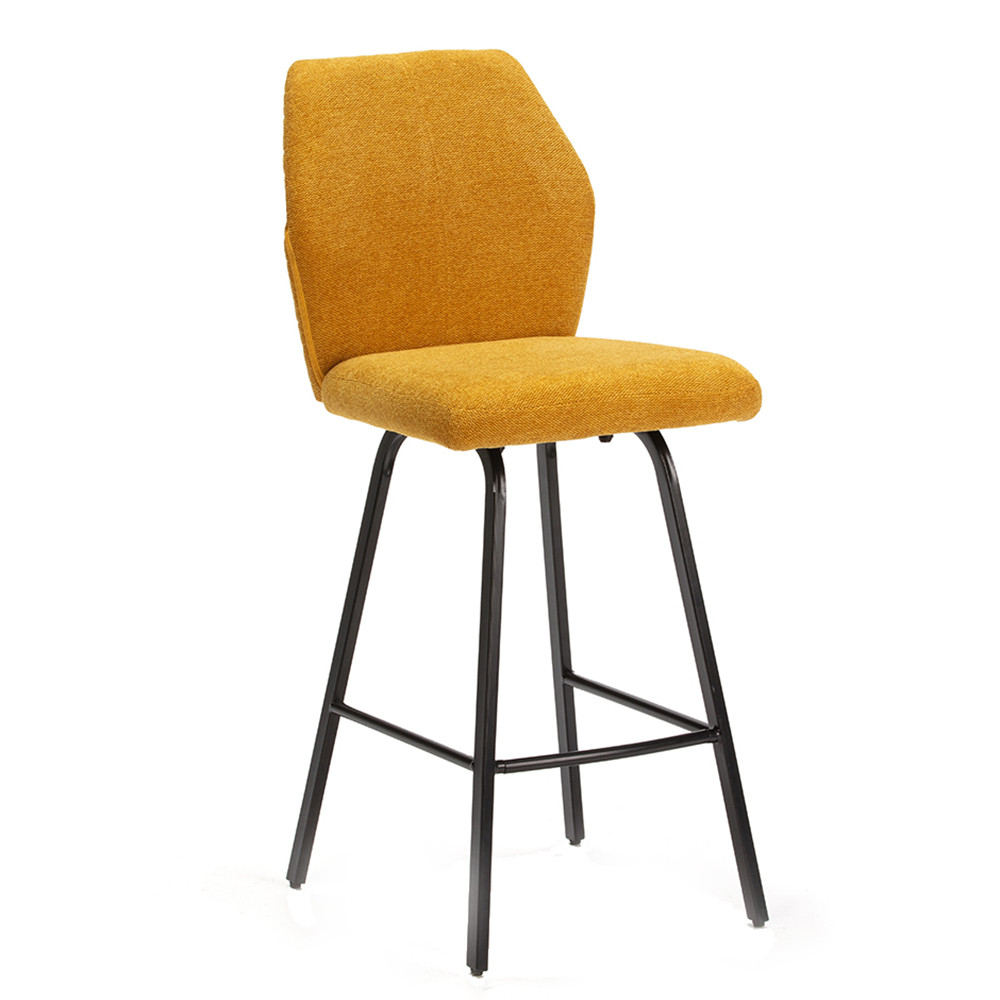 Quiet Object Scaun bar galben mustar din textil Bei Quiet Object