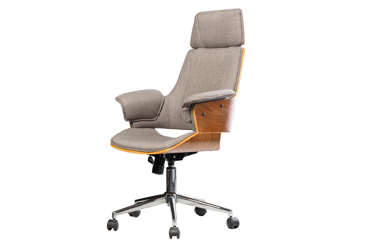 scaun birou maro Scaun birou ajustabil gri/maro din textil Manhattan The Home Collection