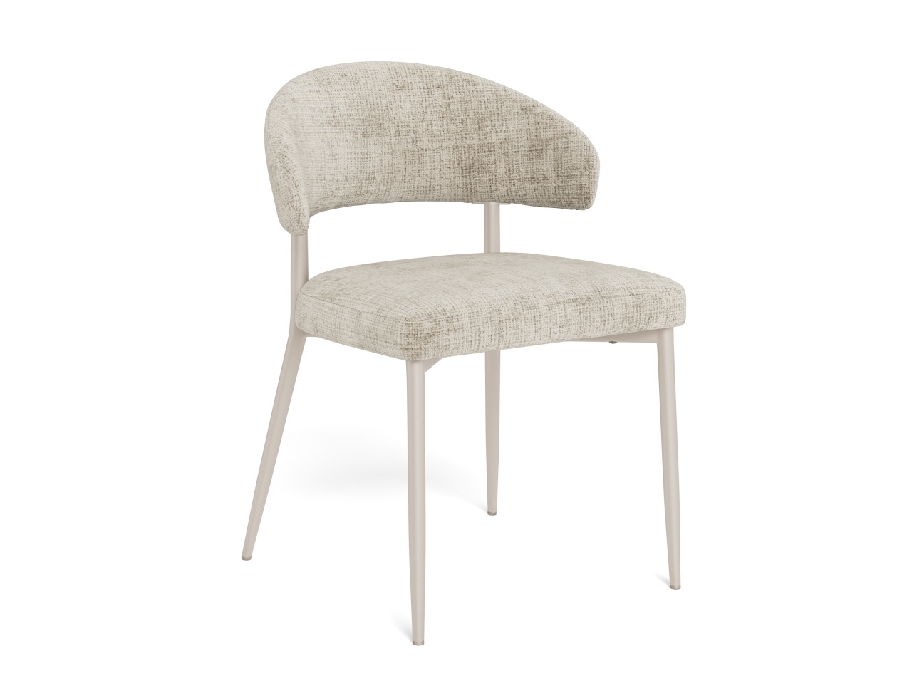 Quiet Object Scaun dining bej din textil Edina Quiet Object