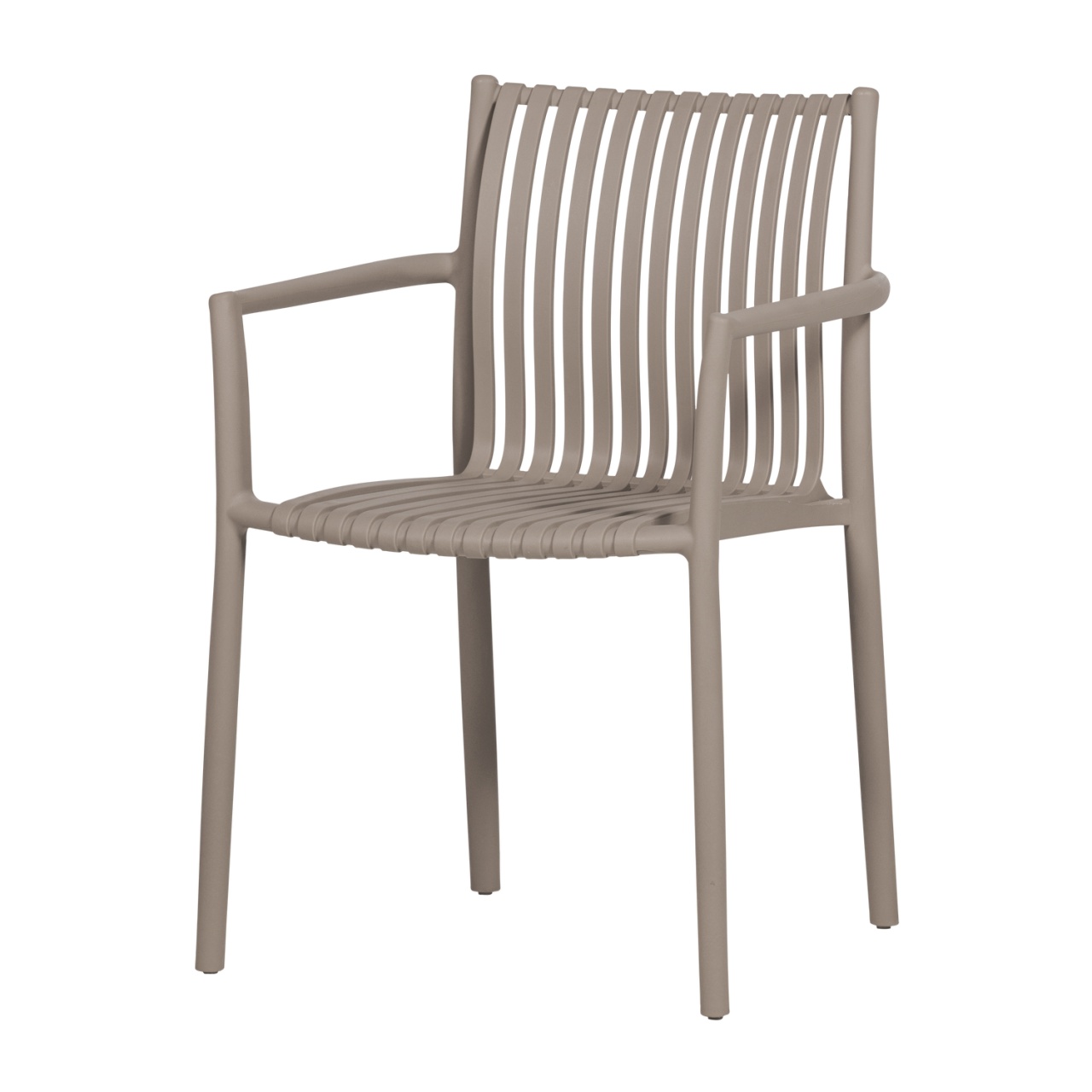 Outdoor Furniture Scaun dining exterior bej nisipiu din plastic Easy Going Woood