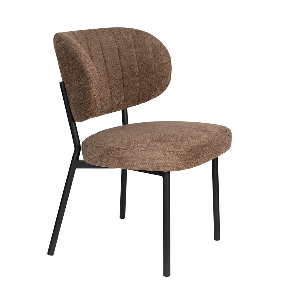 Quiet Object Scaun dining portocaliu/gri din textil Sanne Quiet Object