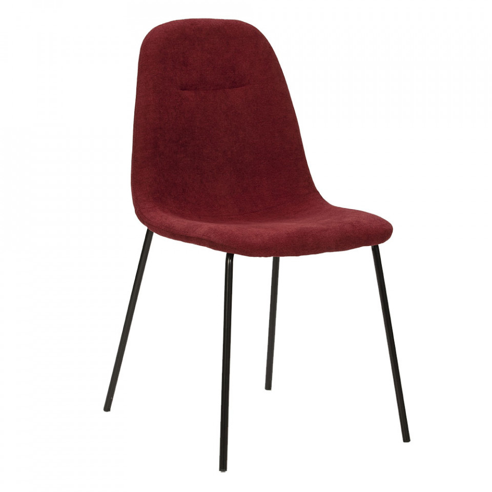 Quiet Object Scaun dining rosu din textil Renne Quiet Object